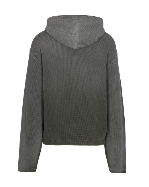 Roa Gray Bee Sun Faded Zipped Hoodie for men