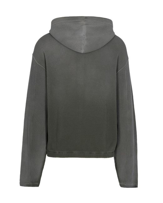 Roa Gray Bee Sun Faded Zipped Hoodie for men