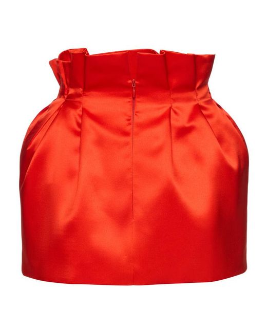 Magda Butrym Red High-Waisted Skirt
