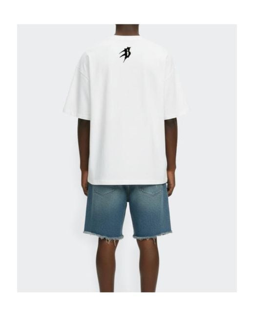 Barrow White Printed T-Shirt for men