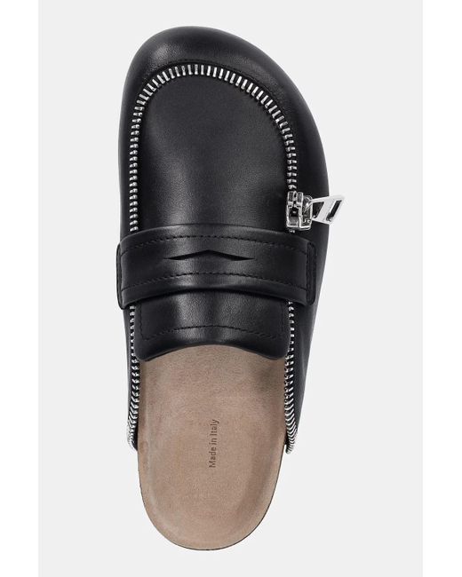 J.W. Anderson Black Round Toe Mules