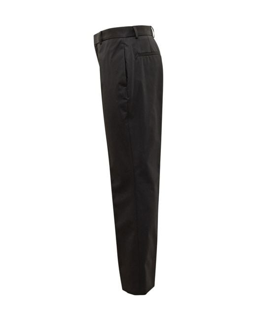 Off-White c/o Virgil Abloh Black High Waist Straight Leg Pants for men
