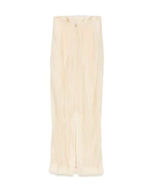 Entire studios Natural Bob Pleated Maxi Dress