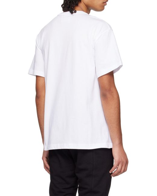 Versace Jeans White Logo-Print T-Shirt for men