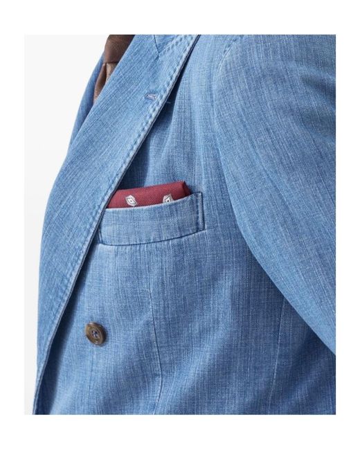 Brunello Cucinelli Purple Silk Pocket Square for men