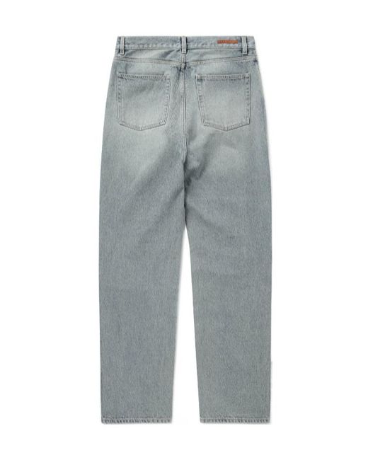 1989 STUDIO Blue Patchwork Straight-Leg Jeans for men