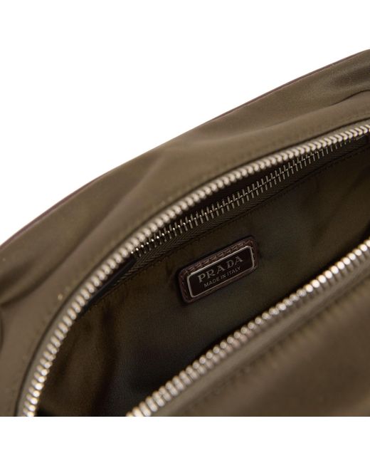 Prada Brown Sturdy Toiletry Bag for men