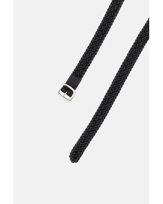 Hereu White Braided Leather Belt