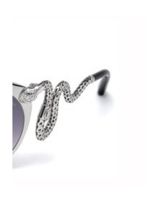 Roberto Cavalli White Cat's Eye Sunglasses