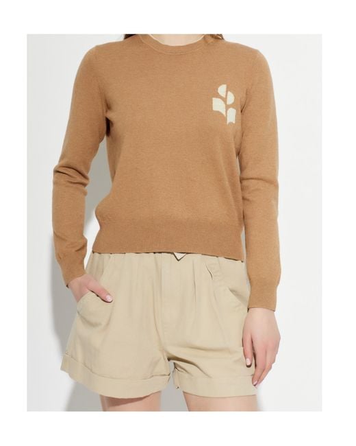 Isabel Marant White Isabel Marant Étoile Lanta Crewneck Jumper