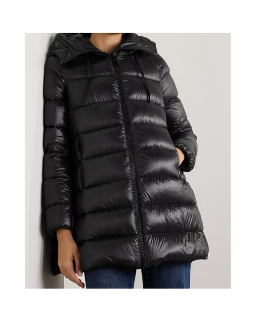 Moncler Black Hooded Down Jacket