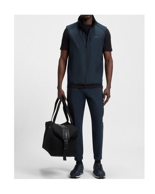 Boss Blue Boss Drawstring Tapered-Fit Pants for men