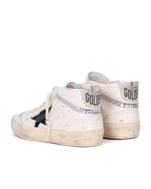 Golden Goose Deluxe Brand White Mid Star Sneakers