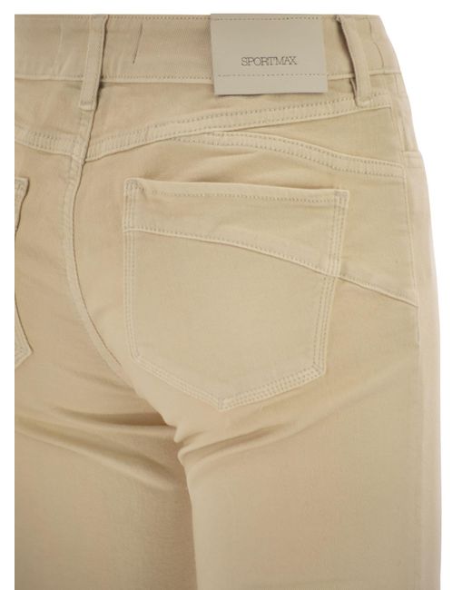 Sportmax Natural Enna Cropped Jeans