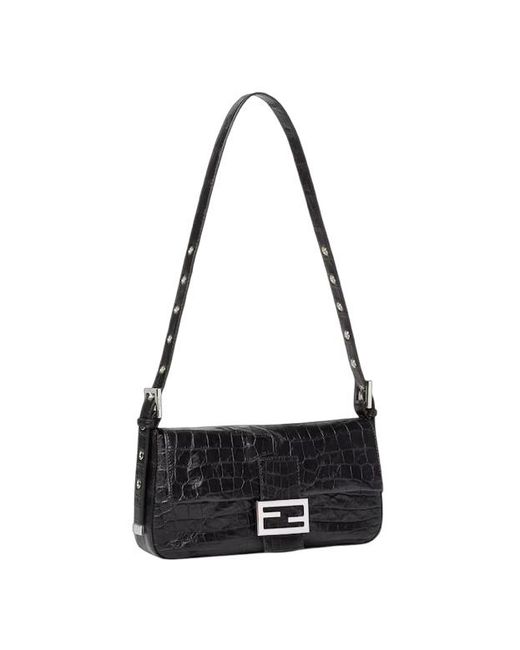 Fendi Black Baguette 26424 Shoulder Bag
