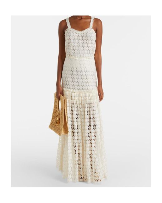 Ulla Johnson White Lace Cotton Blend Top