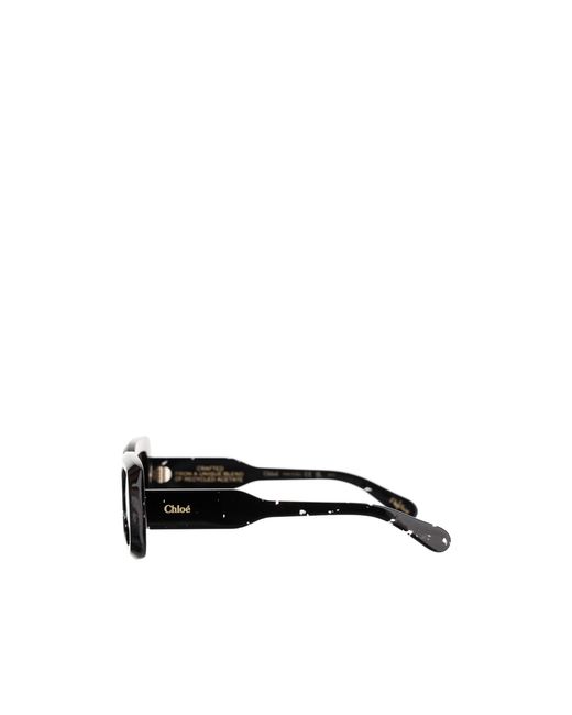 Chloé Black Chloé Eyewear Rectangular Frame Sunglasses