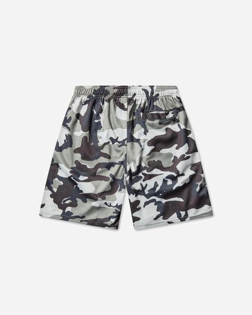 Stussy Gray Wide-Leg Shorts for men