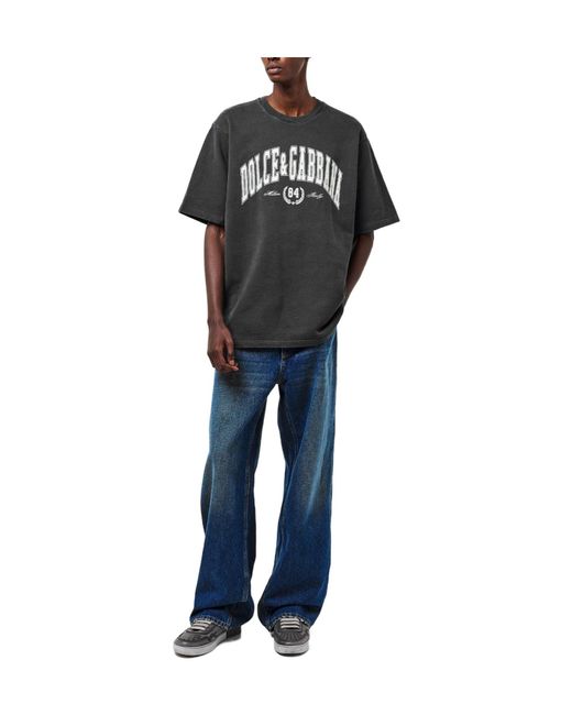 Dolce & Gabbana Black Regular Fit T-Shirt for men