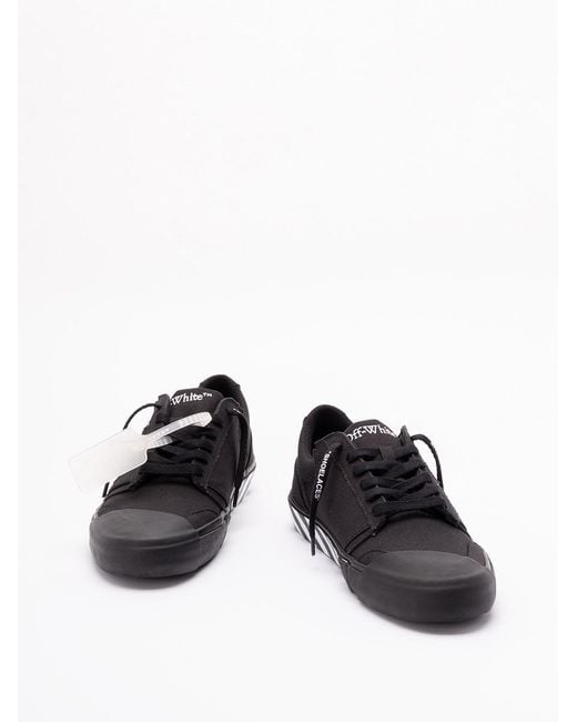 Off-White c/o Virgil Abloh Black Vulc Undercut Low-Top Sneakers for men