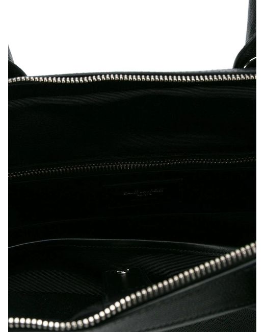 Saint Laurent Black Small Museum Briefcase for men