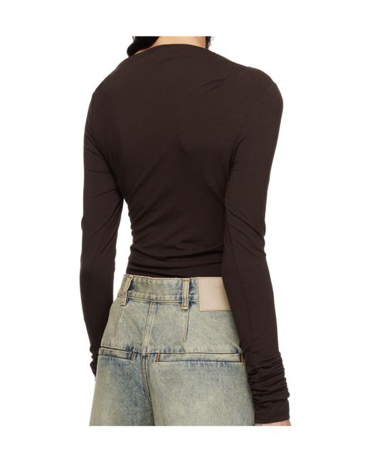 Entire studios Brown Long-Sleeved T-Shirt