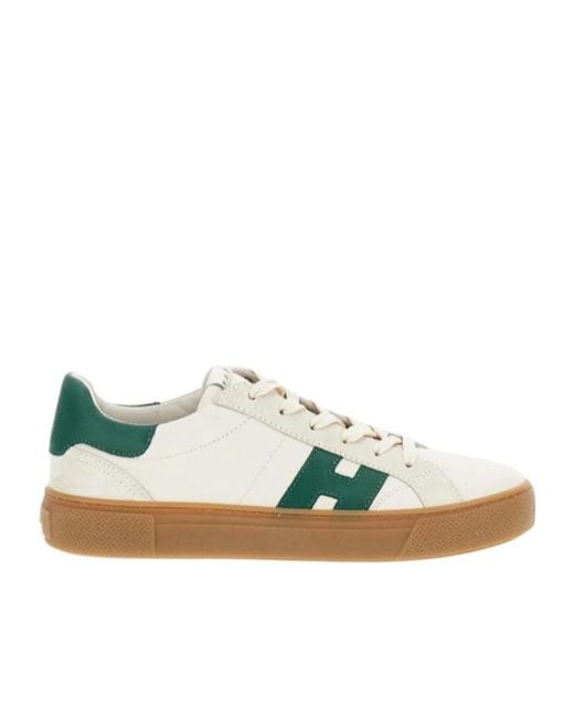 Hogan Green Crosswind Low-Top Sneakers for men