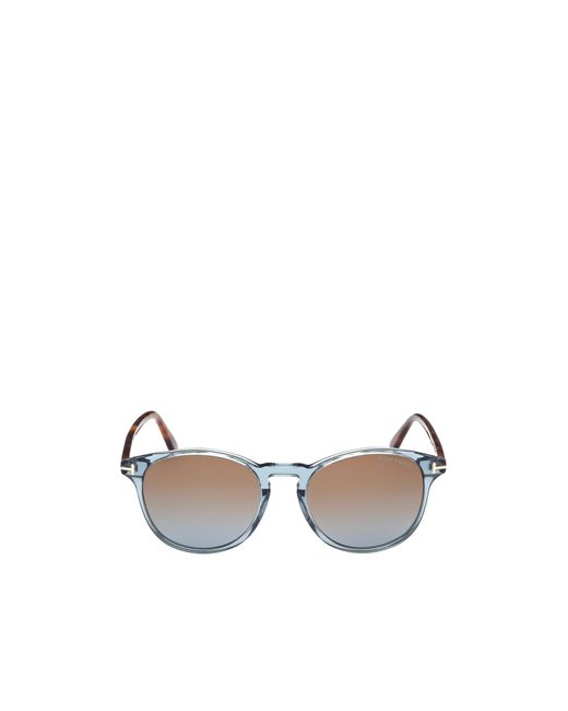 Tom Ford White Round Sunglasses for men