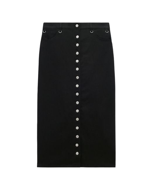 Courreges Black Courrèges Multiflex Denim Skirt
