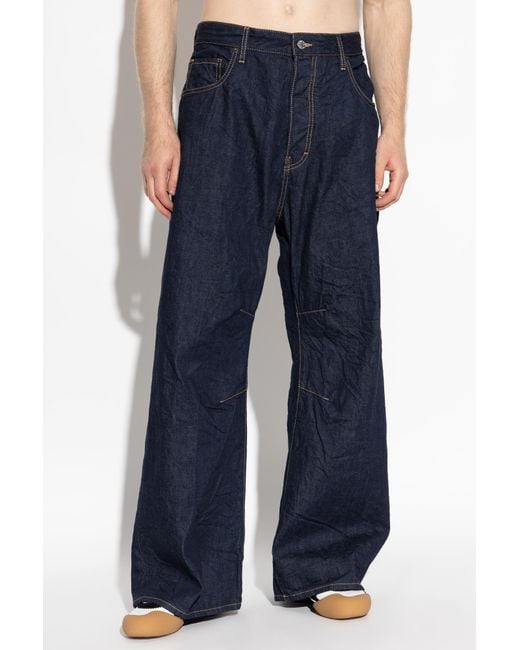 DSquared² Blue Wide-Leg Jeans for men