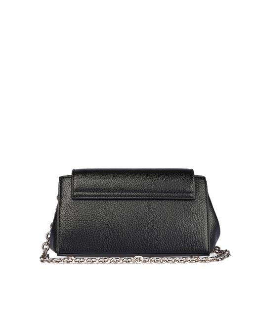 Vivienne Westwood Black Logo Plaque Shoulder Bag