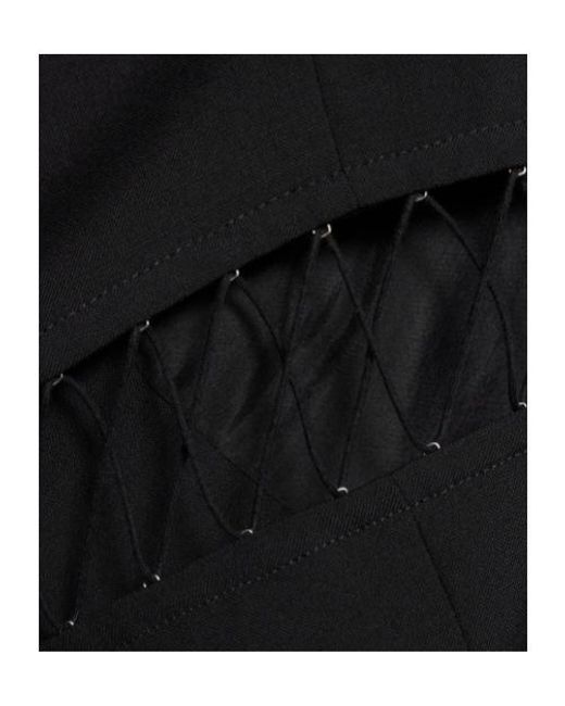 Dion Lee Black Single-Breasted Cutout Suit Jacket