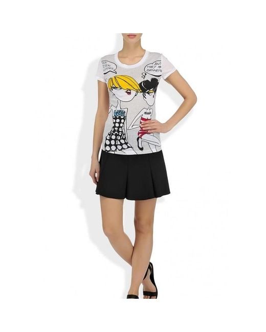 Moschino White Printed T-Shirt
