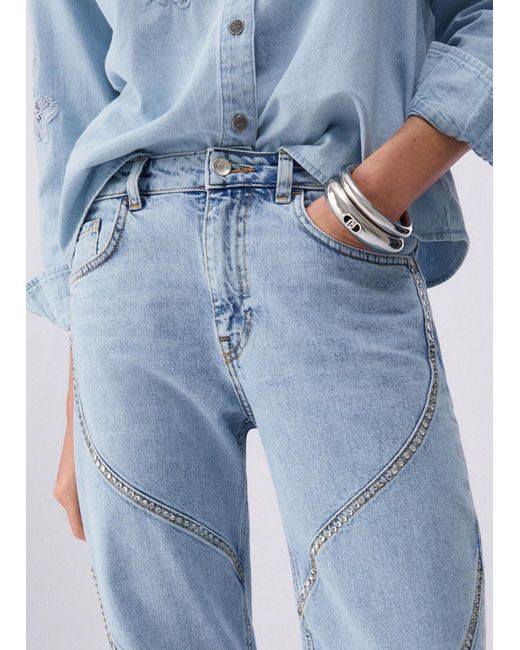Liu Jo Blue Straight-Leg Jeans