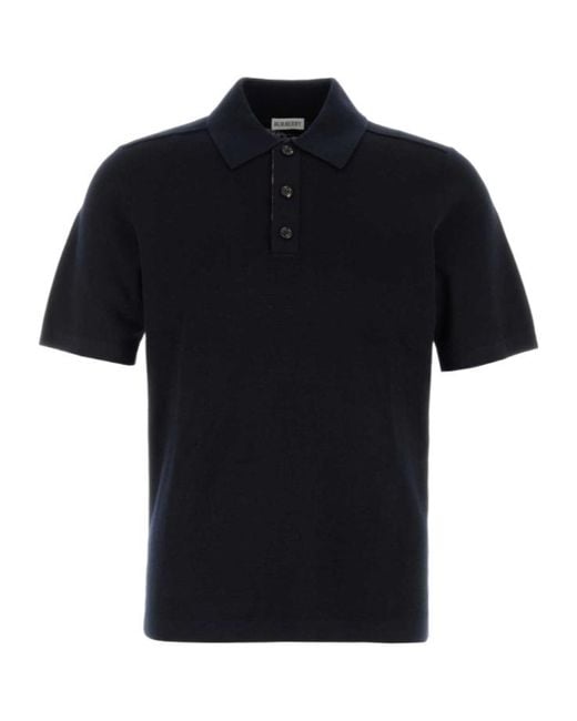 Burberry Black Marcus Short-Sleeve Polo Shirt for men