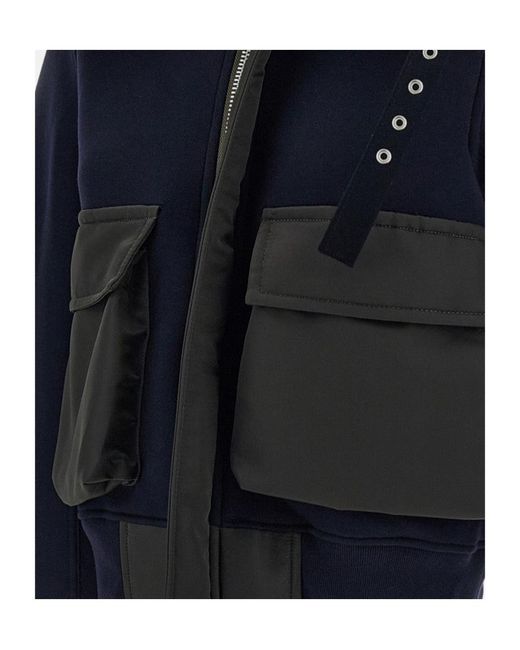 Sacai Black Long-Sleeve Casual Jacket