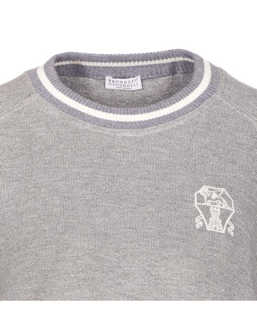 Brunello Cucinelli Gray Sweaters