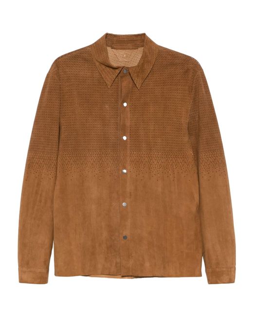 Salvatore Santoro Brown Long Sleeve Casual Jacket for men