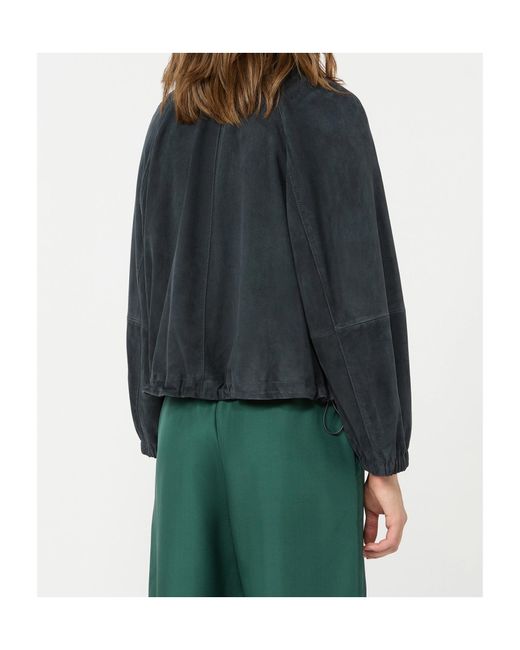 Weekend by Maxmara Blue Suede Jacket
