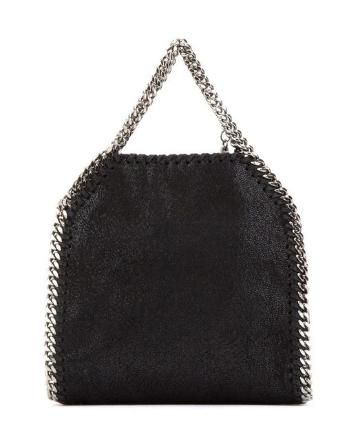 Stella McCartney Black Falabella Tiny Tote Bag