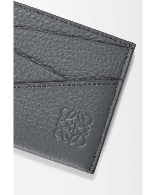 Loewe Gray Puzzle Plain Cardholder for men