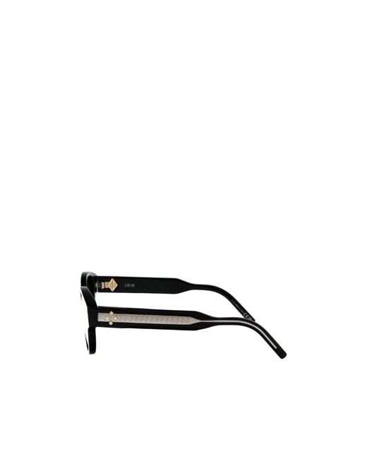 Dior Black Geometric Frame Sunglasses for men