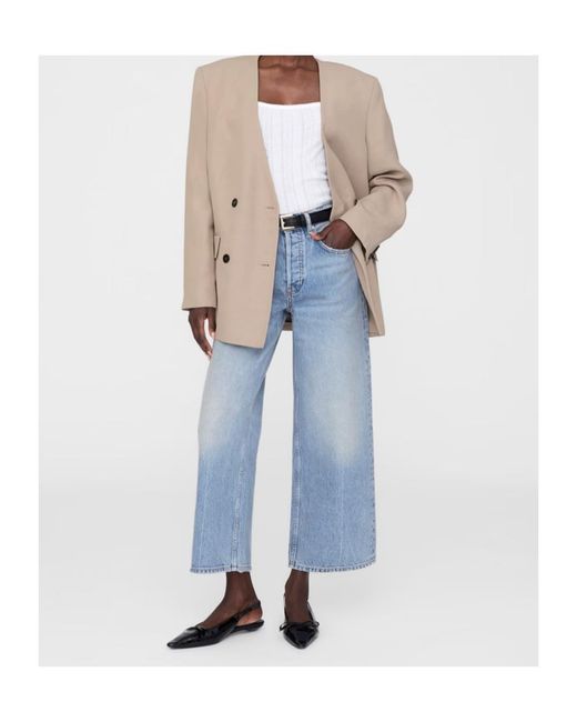 Anine Bing Natural Maron Blazer