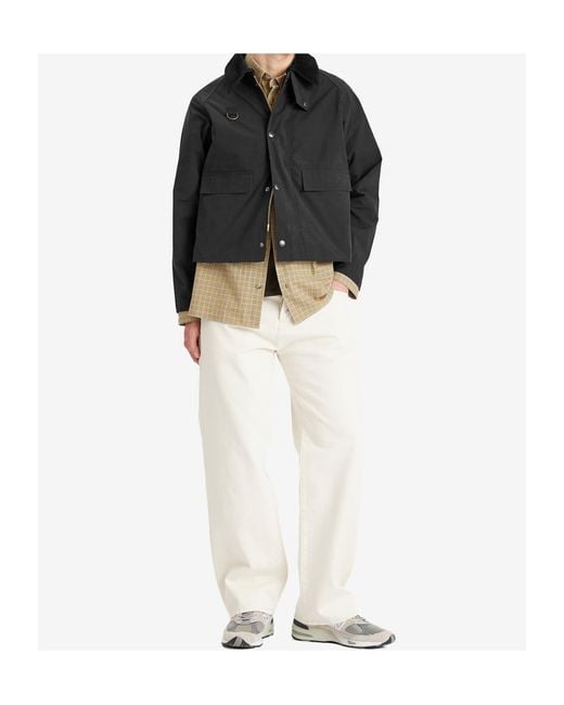 Barbour Black Long Sleeved High-Neck Jacket for men