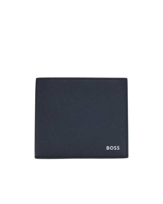Boss Blue Logo Wallet for men