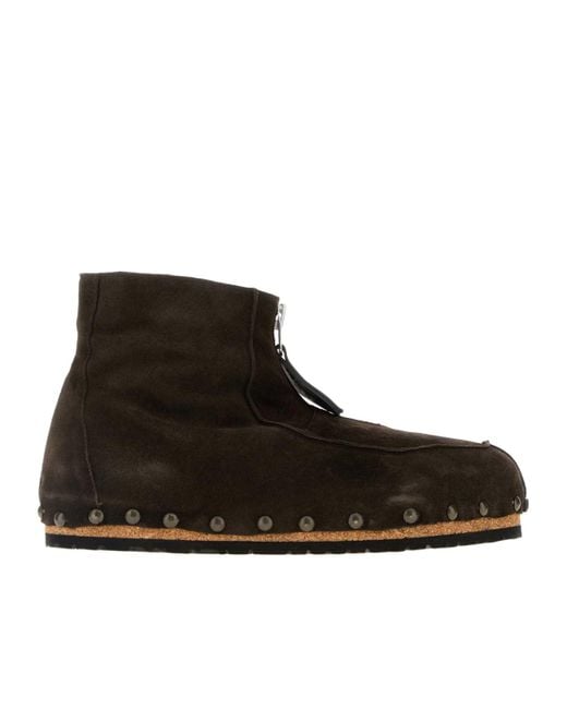 Magliano Black Freakettone Studded Ankle Boots for men
