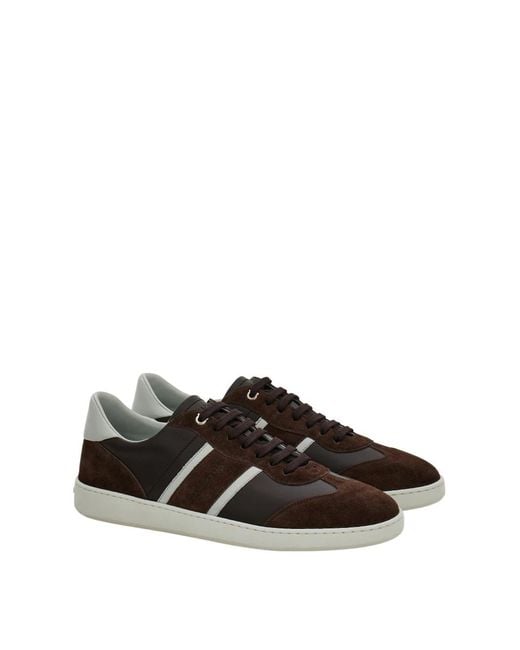Ferragamo Brown Ferragamo Low-Top Sneakers for men