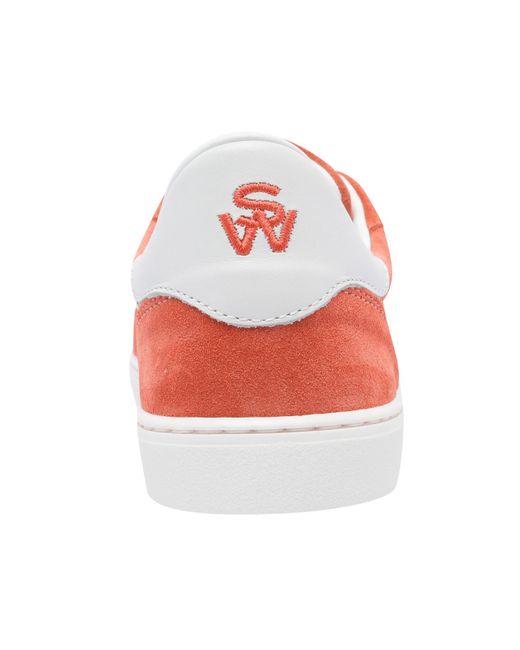 Stuart Weitzman Red Low-Top Casual Shoes