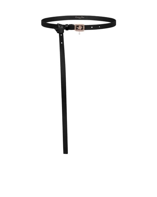 Dior Black Lumière De Rose Belt