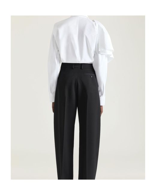 Givenchy White Bow Detailed Long-Sleeve Shirt